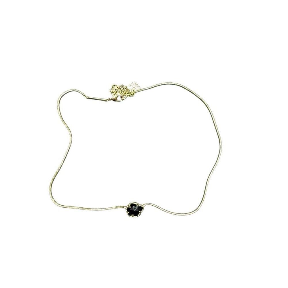 Kendra Scott Small Black Stone Necklace